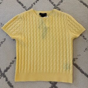 Yellow Knit Top- House of Harlow 1960